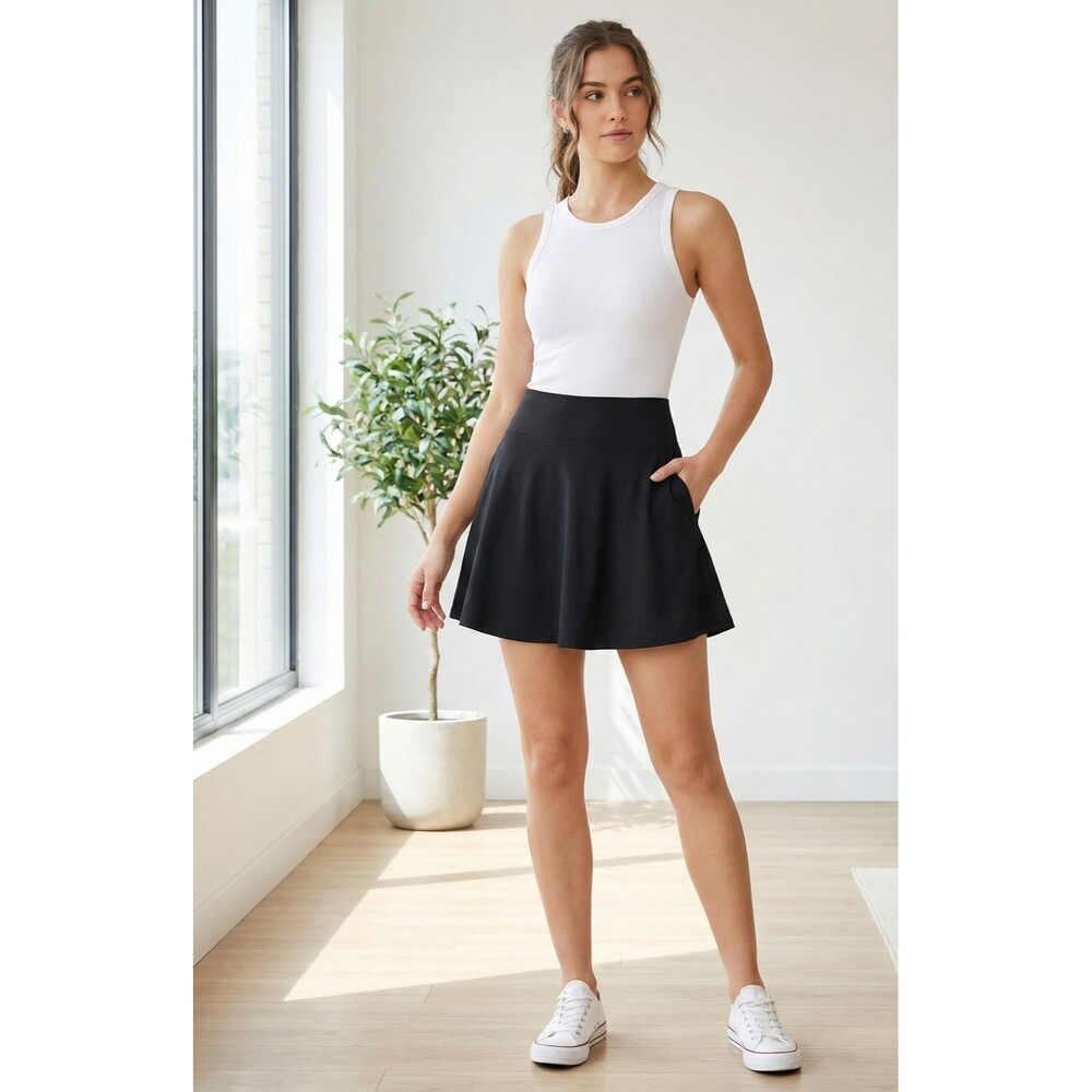 Raeswear Skort Black Waist Pocket  Size L Made in the USA